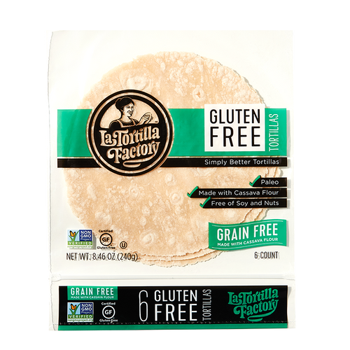 Gluten-Free Premium Cassava Tortillas - 6 packages