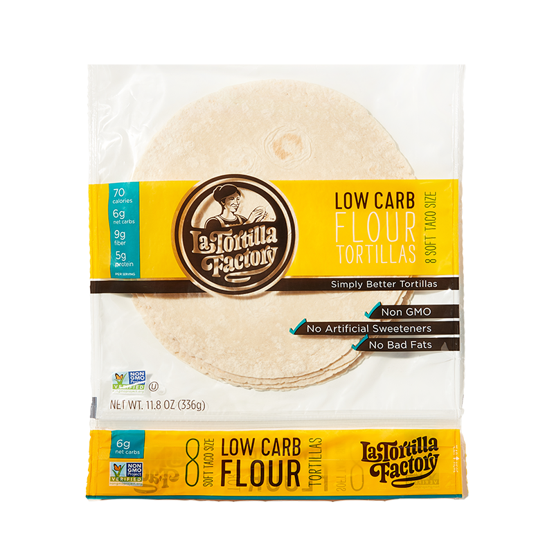 Low Carb Flour Tortillas, Soft Taco Size - 6 packages