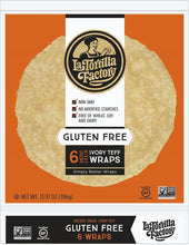 Load image into Gallery viewer, Gluten-Free Ivory Teff Wraps - 6 packages