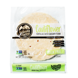 Cauliflower Tortillas with Cassava Flour - 6 packages