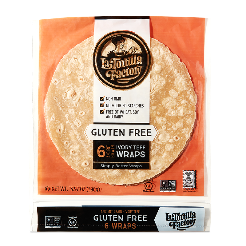 Gluten-Free Ivory Teff Wraps - 6 packages