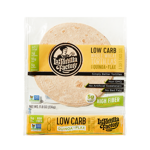 Low Carb High Fiber Quinoa + Flax Tortillas - 6 packages