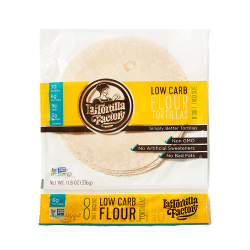Low Carb Flour Tortillas, Soft Taco Size - 6 packages