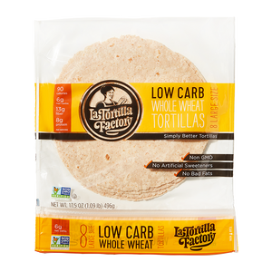 Low Carb Whole Wheat Tortillas, Large Size - 6 packages