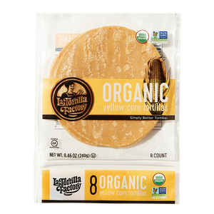 Organic, Non-GMO Yellow Corn Tortillas - 6 packages